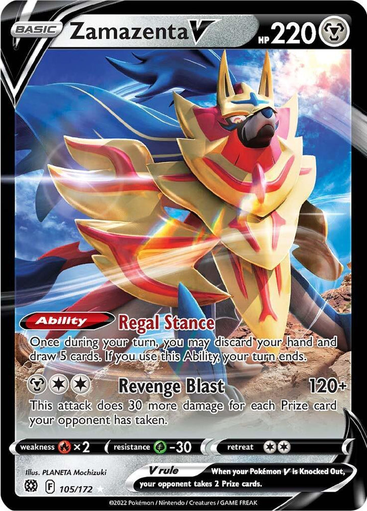 Zamazenta V (105/172) [Sword & Shield: Brilliant Stars] (Online Only)