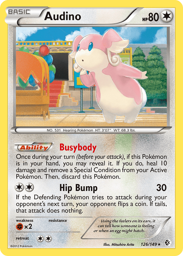 Audino (126/149) [Black & White: Boundaries Crossed] (Online Only)