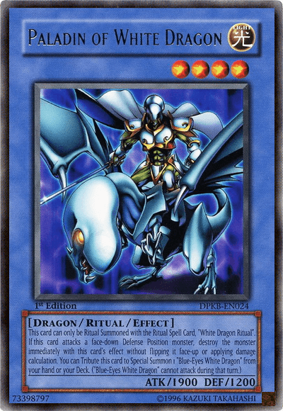 Paladin of White Dragon [DPKB-EN024] Rare (ONLINE ORDER ONLY)