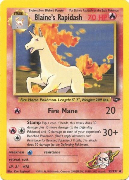 Blaine's Rapidash (33/132) [Gym Challenge Unlimited] (Online Only)