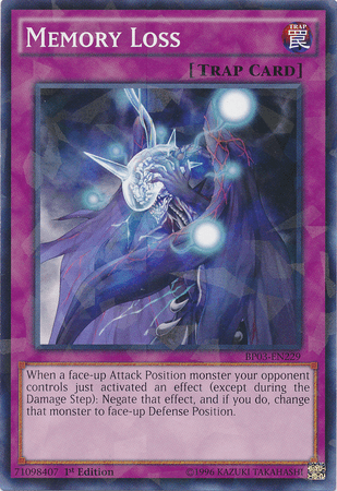 Memory Loss [BP03-EN229] Shatterfoil Rare (ONLINE ORDER ONLY)