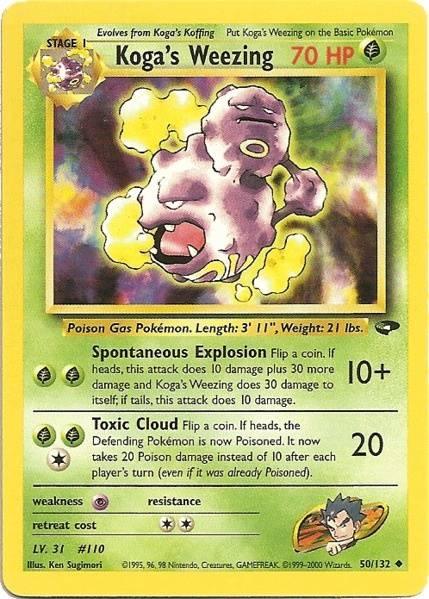Koga's Weezing (50/132) [Gym Challenge Unlimited] (Online Only)