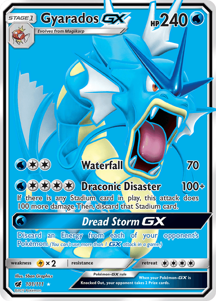 Gyarados GX (101/111) [Sun & Moon: Crimson Invasion] (Online Only)