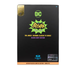 DC Retro The Joker Batman: Classic TV Series Black Light Gold Label 6-Inch Action Figure - Entertainment Earth Exclusive (Online Order Only)