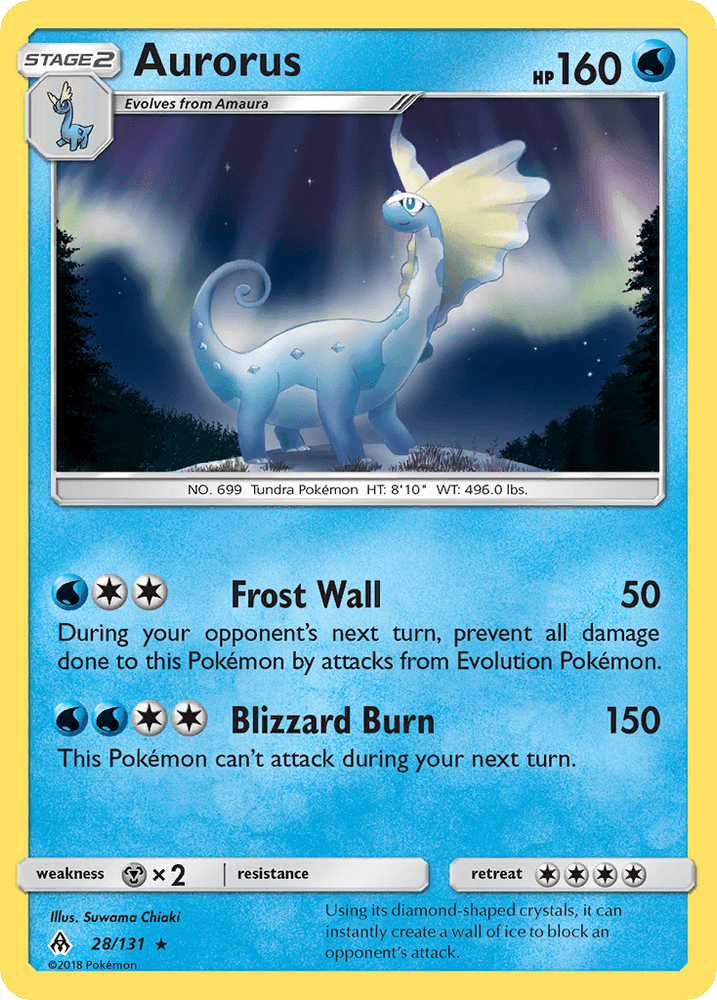 Aurorus (28/131) [Sun & Moon: Forbidden Light] (Online Only)