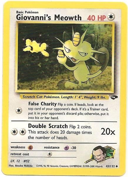 Giovanni's Meowth (43/132) [Gym Challenge Unlimited] (Online Only)