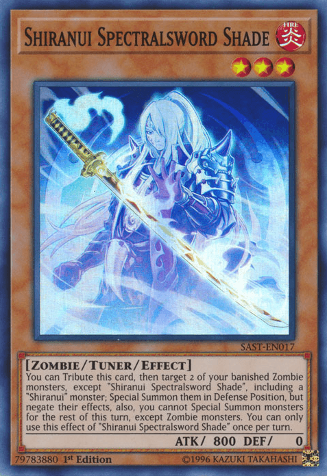 Shiranui Spectralsword Shade [SAST-EN017] Super Rare (ONLINE ORDER ONLY)