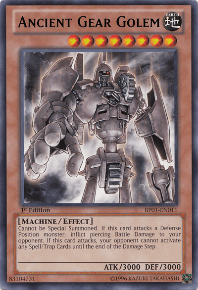Ancient Gear Golem [BP01-EN011] Rare (ONLINE ORDER ONLY)