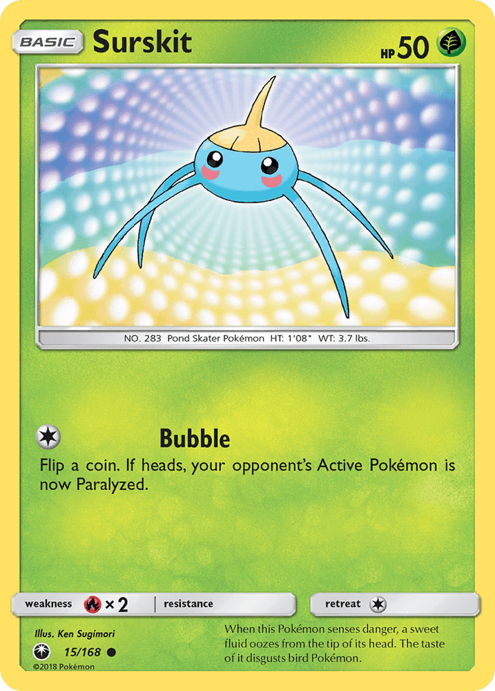 Surskit (15/168) [Sun & Moon: Celestial Storm] (Online Only)