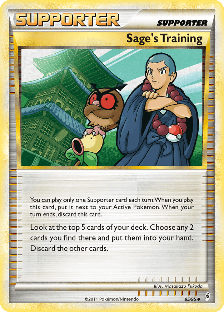 Sage's Training (85/95) [HeartGold & SoulSilver: Call of Legends] (Online Only)