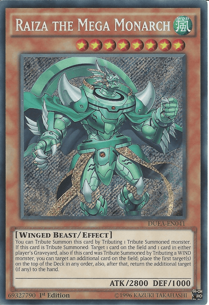 Raiza the Mega Monarch [DUEA-EN041] Secret Rare (ONLINE ORDER ONLY)