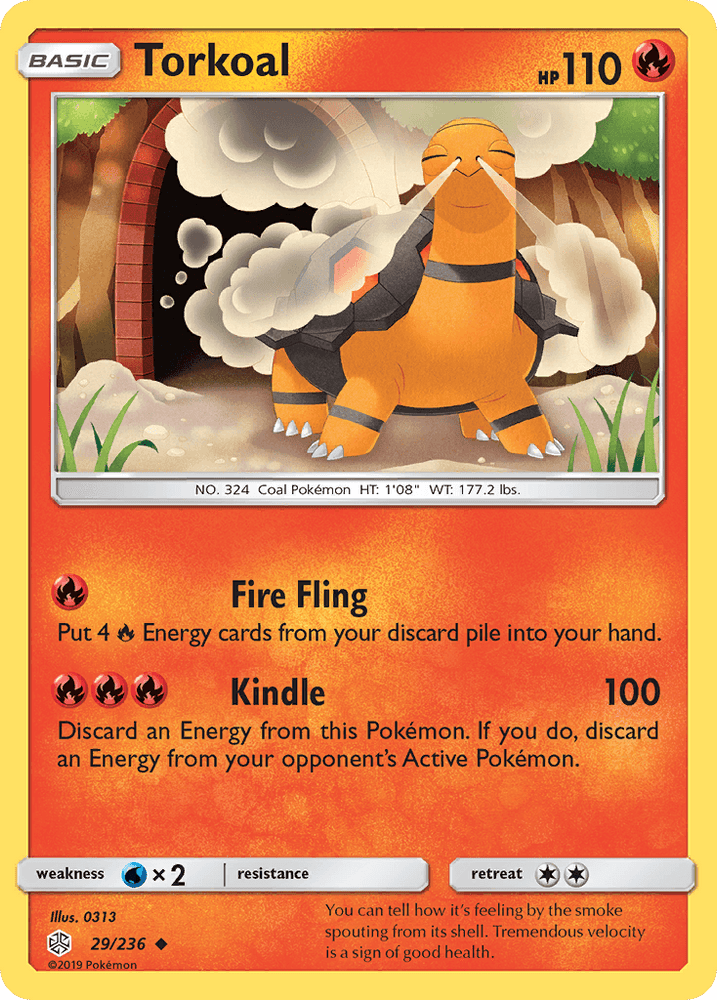 Torkoal (29/236) [Sun & Moon: Cosmic Eclipse] (Online Only)