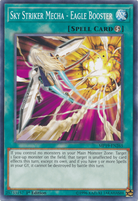 Sky Striker Mecha - Eagle Booster [MP19-EN265] Common (ONLINE ORDER ONLY)