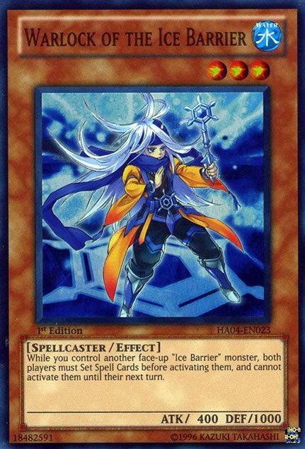 Warlock of the Ice Barrier [HA04-EN023] Super Rare (ONLINE ORDER ONLY)