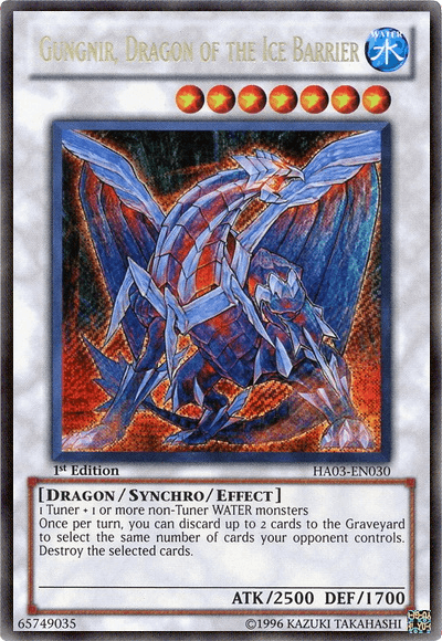 Gungnir, Dragon of the Ice Barrier [HA03-EN030] Secret Rare (ONLINE ORDER ONLY)