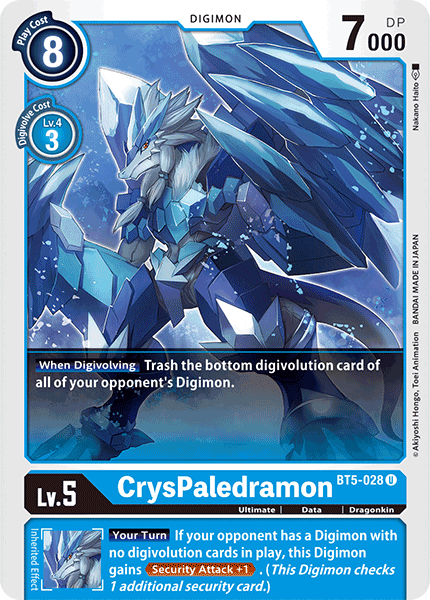 CrysPaledramon [BT5-028] [Battle of Omni] (ONLINE ORDER ONLY)