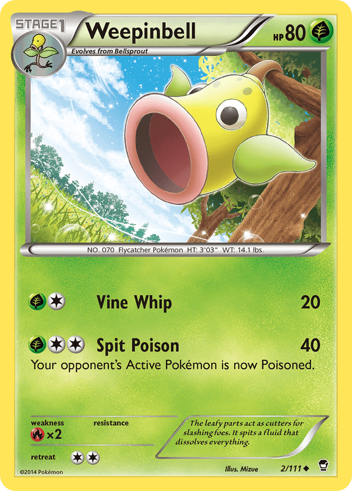 Weepinbell (2/111) [XY: Furious Fists] (Online Only)