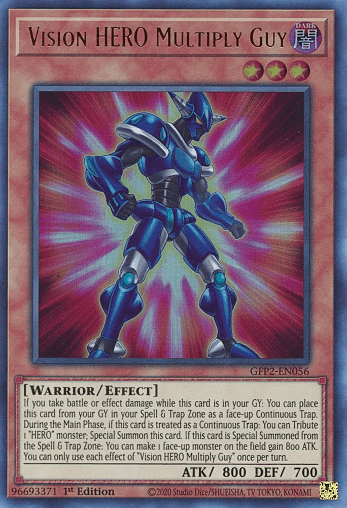 Vision HERO Multiply Guy [GFP2-EN056] Ultra Rare (ONLINE ORDER ONLY)