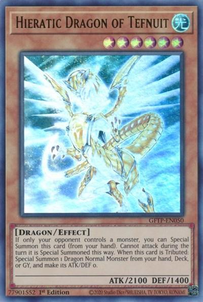 Hieratic Dragon of Tefnuit [GFTP-EN050] Ultra Rare (ONLINE ORDER ONLY)