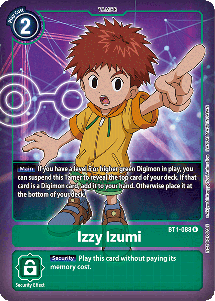 Izzy Izumi [BT1-088] (Buy-A-Box Promo) [Release Special Booster Ver.1.0 Promos] (ONLINE ORDER ONLY)