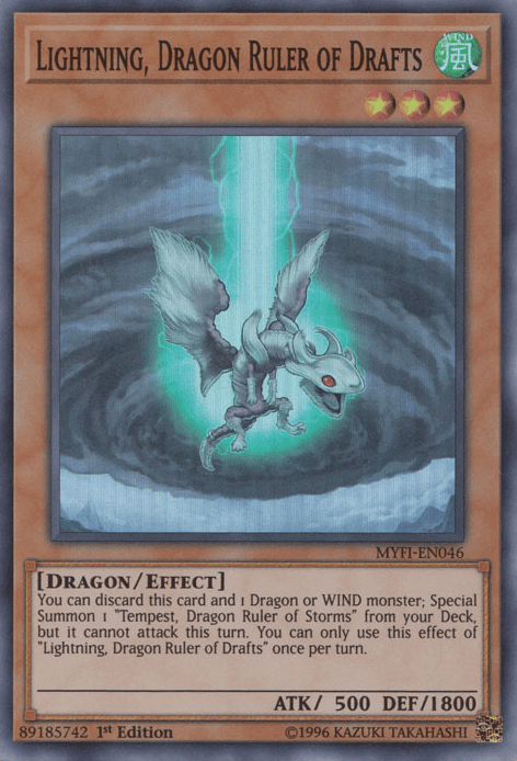 Lightning, Dragon Ruler of Drafts [MYFI-EN046] Super Rare (ONLINE ORDER ONLY)