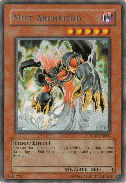 Mist Archfiend [TU02-EN009] Rare (ONLINE ORDER ONLY)