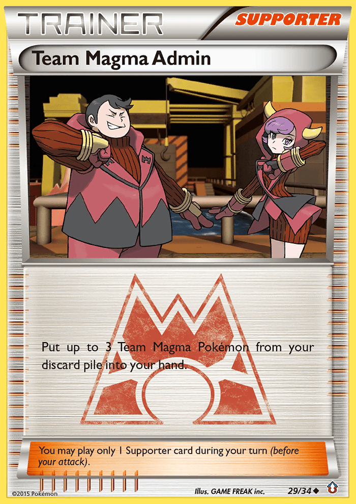 Team Magma Admin (29/34) [XY: Double Crisis] (Online Only)
