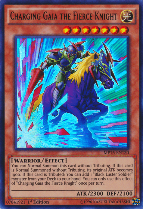 Charging Gaia the Fierce Knight [MP16-EN120] Ultra Rare (ONLINE ORDER ONLY)