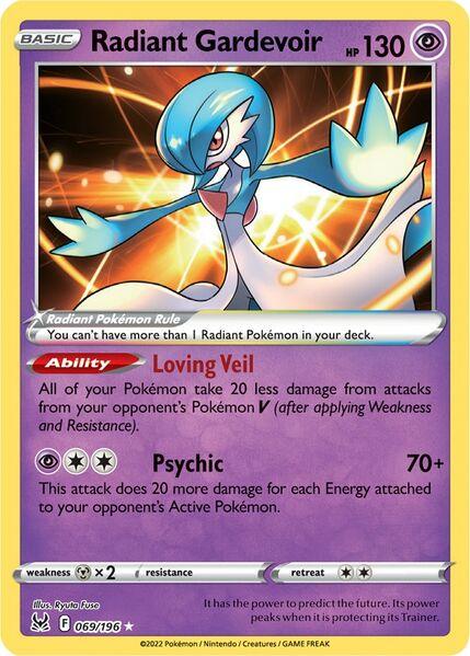 Radiant Gardevoir (069/196) [Prize Pack Series Three] (Online Only)