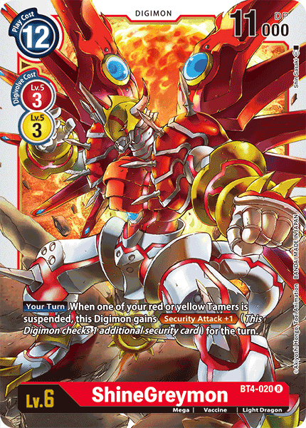 ShineGreymon [BT4-020] [Great Legend] (ONLINE ORDER ONLY)