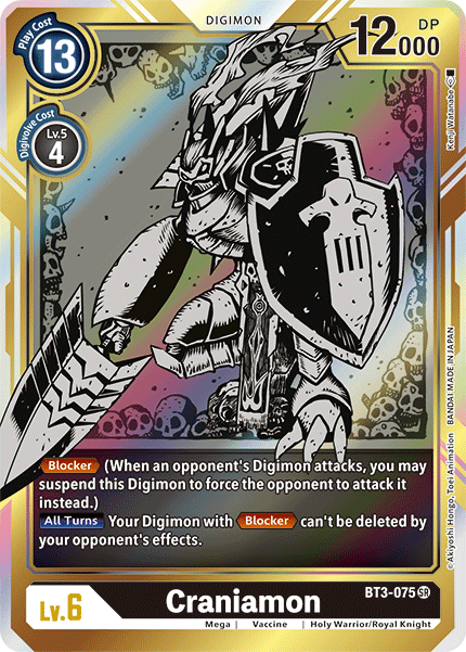 Craniamon [BT3-075] (Alternate Art) [Release Special Booster Ver.1.5] (ONLINE ORDER ONLY)