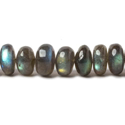 8.5mm Labradorite plain rondelle beads 14 inch 67 pieces (ONLINE ORDER ONLY)