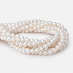 9mm Off White Off Round Freshwater Pearls 15.5 inch 47 Beads (ONLINE ORDER ONLY)