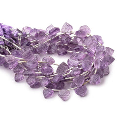 9mm Pink Amethyst Carved Heart Beads 8 inch 16 pieces (ONLINE ORDER ONLY)