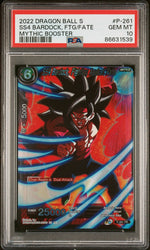 2022 DRAGON BALL SUPER MYTHIC BOOSTER SS4 BARDOCK, FTG/FATE #P-261 - PSA 10 (Online Order Only)