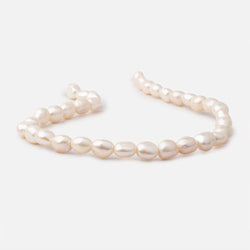 9x10-10x12mm Buttery White Baroque 2.5mm Large Hole Pearls 15 inch 33 pieces (ONLINE ORDER ONLY)
