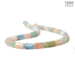 9x11-9x14mm Multi Beryl Hexagon Tubes 16 inch 32 large hole beads AA (ONLINE ORDER ONLY)