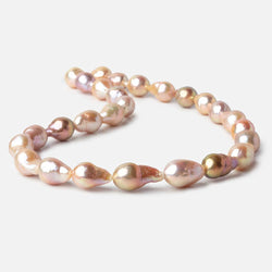 9x13-11x17mm Tri Color Baroque Freshwater Pearls 16 inch 27 pieces AA grade (ONLINE ORDER ONLY)