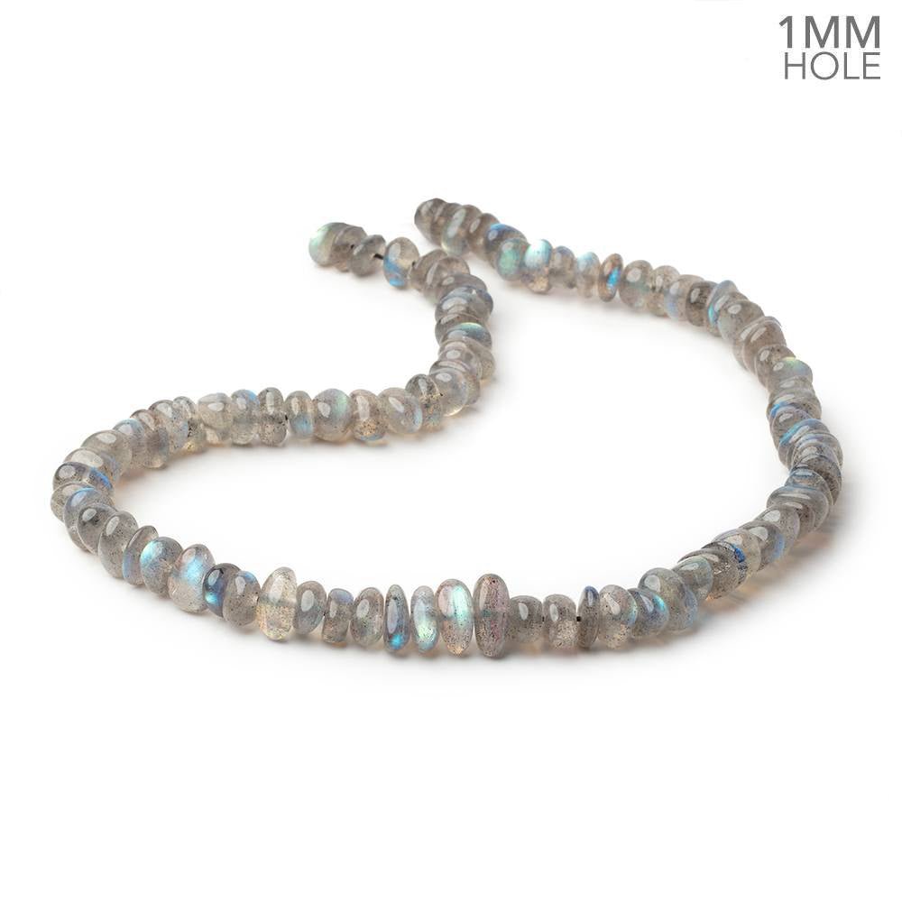 9x4-12x4mm Labradorite Plain Nugget 16 inch 94 Beads 1mm Hole AA