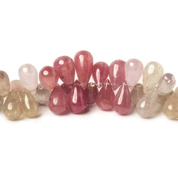 9x5 - 11x5mm Sapphire and Ruby Plain Tear Drop Beads 7 inch 82 pieces (ONLINE ORDER ONLY)
