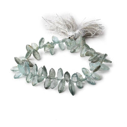 9x6-18x6mm Moss Aquamarine Faceted Marquise Beads 8.5 inch 66 pieces (ONLINE ORDER ONLY)