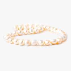 9x6mm Peach Side Drill Baroque Freshwater Pearl 15 inch 40 pcs (ONLINE ORDER ONLY)