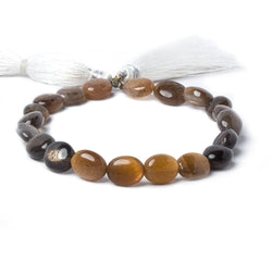 9x7-10x7mm Sunstone & Moonstone plain nugget beads 9 inch 22 beads (ONLINE ORDER ONLY)