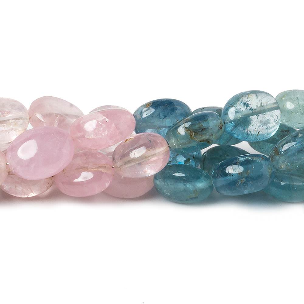 9x7-10x8mm Multi Beryl plain oval beads 16 inch 43 pieces (ONLINE ORDER ONLY)