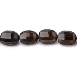 9x7-12x9mm Smoky Quartz Faceted Oval Beads 16 inch 35 pieces (ONLINE ORDER ONLY)