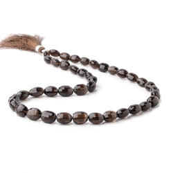 9x7-12x9mm Smoky Quartz Faceted Oval Beads 16 inch 35 pieces (ONLINE ORDER ONLY)