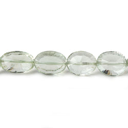 9x7-13x10mm Prasiolite Concave Faceted Oval beads 15 inch 37 pieces AAA (ONLINE ORDER ONLY)