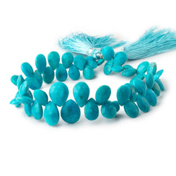 9x7-14x10mm Sleeping Beauty Turquoise Faceted Pear Beads 9 inch 50 pieces (ONLINE ORDER ONLY)