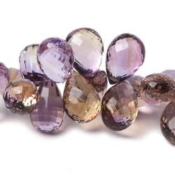 9x7-17x11mm Ametrine Tear Drop and Pear Beads 7 inch 47 pieces AAA (ONLINE ORDER ONLY)
