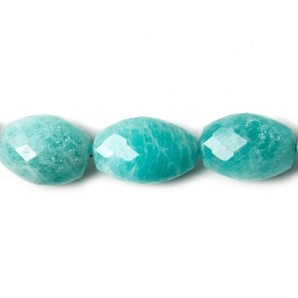 9x7-20x13mm Amazonite faceted oval beads 18 inch 33 pieces AA Grade (ONLINE ORDER ONLY)
